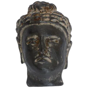 Early 20th Century Small Hand-Carved Stone Buddha Head