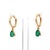 0.60 cts Natural emerald earrings in 18k gold For Sale - Image 10 of 18