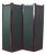 Wooden Folding Screen with Green Fabric Panels, 1950 For Sale