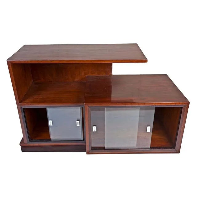 Mid 20th Century Mid-Century Modern Rosewood Credenza With Glass Panels For Sale - Image 5 of 5