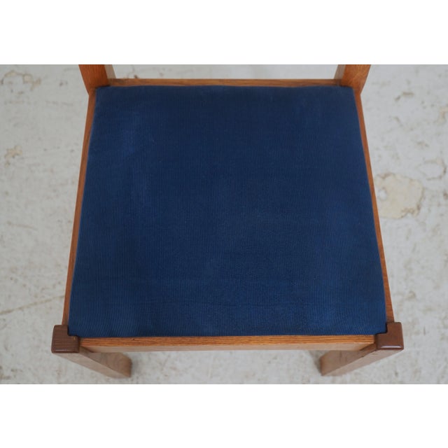 Stickley Mission Oak Arts & Crafts Side Chair For Sale - Image 9 of 18