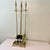 Brass Vintage Polished Brass Fireplace Tool Set For Sale - Image 8 of 8