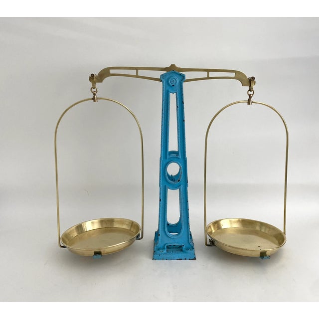 Vintage French Eiffel Tower Balance Scale For Sale - Image 11 of 11
