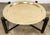 Vintage Brass Tray Top Table on Collapsible Black Wood Base For Sale - Image 4 of 11