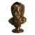 Antique Cast Bronze Bust of a Woman C1890 For Sale