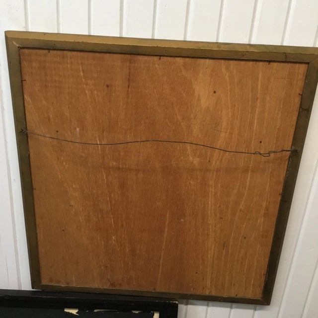 Mid-Century Boho Chic Framed Batik Art For Sale - Image 4 of 4