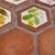French Hexagonal Floral Ceramic Tile Coffee Table by Roger Capron No. 02, 1950s For Sale - Image 10 of 11