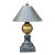 Hart Associates Brass & Faux Finished Wood Table Lamp For Sale