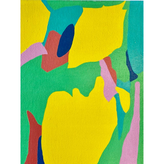 1980s Postmodern Abstract Painting For Sale - Image 4 of 7