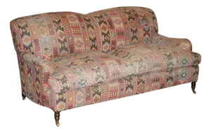 Vintage Kilim Three-Seater Sofa by George Smith for Libertys London