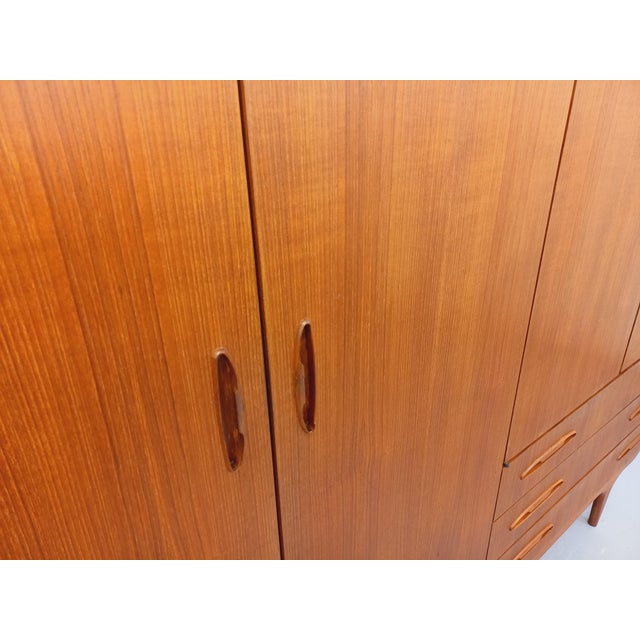 Vintage Scandinavian Teak Wardrobe, 1960s For Sale - Image 4 of 18