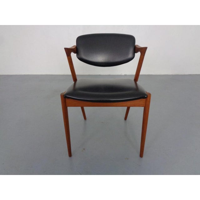 Model 42 Dining Chair in Teak by Kai Kristiansen for Schou Andersen, Denmark, 1960s For Sale - Image 13 of 13