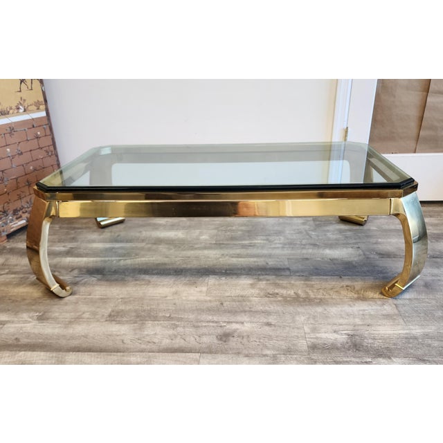 Mid 20th Century Mastercraft Brass Coffee Table by Karl Springer For Sale In New York - Image 6 of 16