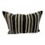 Turkish Hemp Pillow Cushion Natural Beige Black Pillow Cushion Cover 16" x 24" For Sale