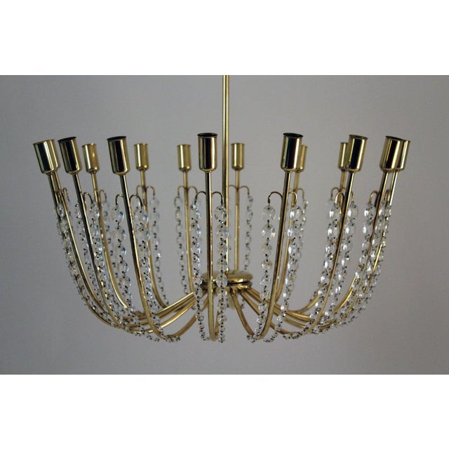 Mid-Century Modern Large Alpha Salon Chandelier by J.T. Kalmar for Kalmar, 1955 For Sale - Image 3 of 12