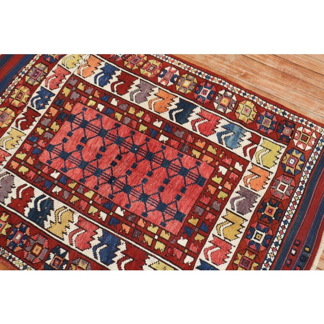 Late 19th Century Zabihi Collection Bergama Turkish Rug - 3'3" x 4'7" For Sale In New York - Image 6 of 7