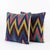 This beautiful 19'' x 20'' & 20'' x 20'' pillow cover set was made from authentic Turkish rug pieces. Bright colors of...