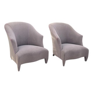 Vintage John Hutton for Donghia Lounge Chairs, Pair For Sale