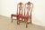 Berkey & Gay Berkey & Gay Antique Georgian Burled Walnut Side Chairs or Dining Chairs, Pair For Sale - Image 4 of 13