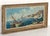 French Framed Oil Painting Featuring a Mediterranean Harbour Scene For Sale - Image 9 of 12
