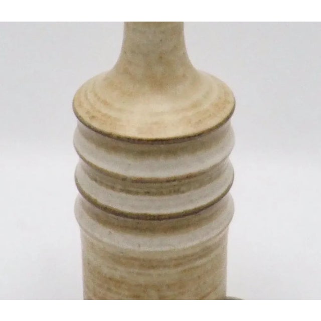 Danish design ceramic earthenware lamp base by Søholm Stentøj Bornholm Denmark, 1960s. Model 3060. Designed and handmade...