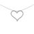 A luminous whisper of devotion, this open-heart pendant traces love’s graceful contour in 14K white gold, its bright...