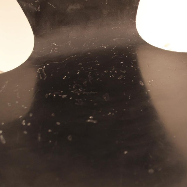 Wood 3107 Black Chair by Arne Jacobsen for Fritz Hansen For Sale - Image 7 of 8