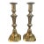 Pair of Mid-19th Century English Brass Candlesticks For Sale