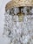 Traditional 1950s Italian Brass Upside Down Layered Cake Chandelier For Sale - Image 3 of 4