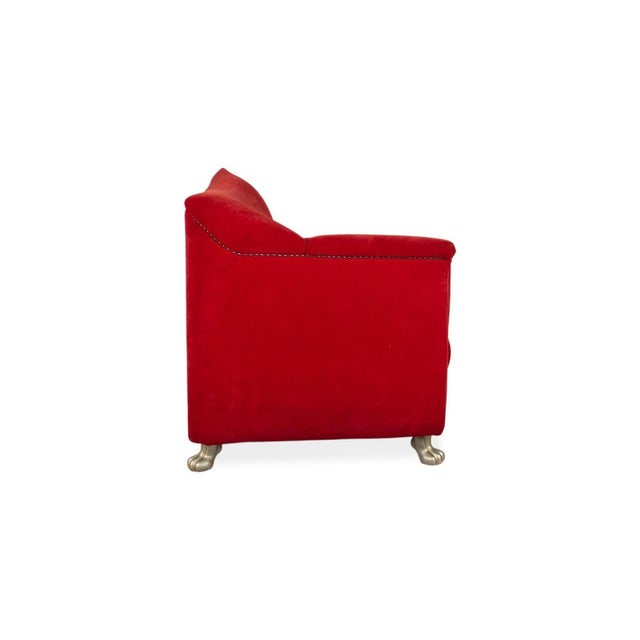 Gaudi Fabric Chair in Red from Bretz For Sale - Image 11 of 14