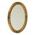 French Oval Bevelled Mirror with Rose Gold Finish For Sale - Image 4 of 14