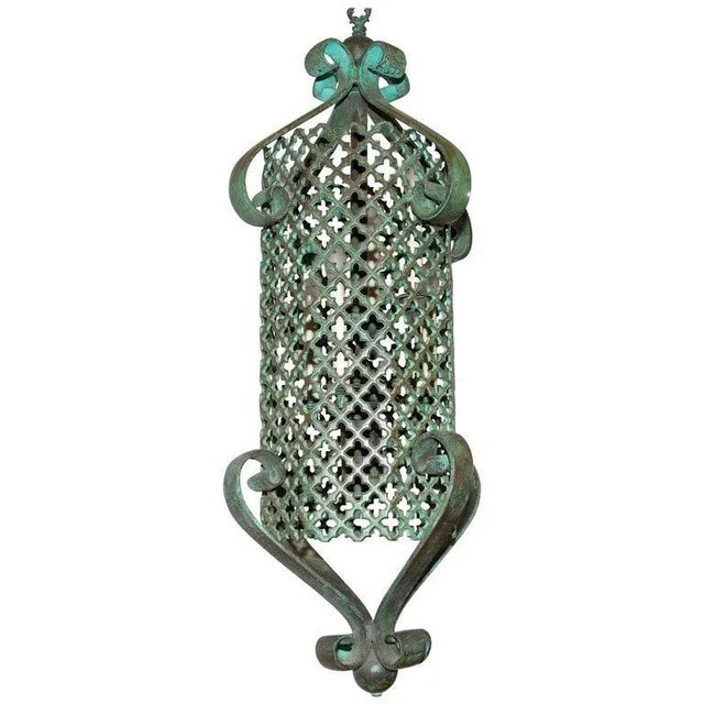 Mid 20th Century Bronze Pendant Chandelier Light For Sale In Rochester - Image 6 of 7