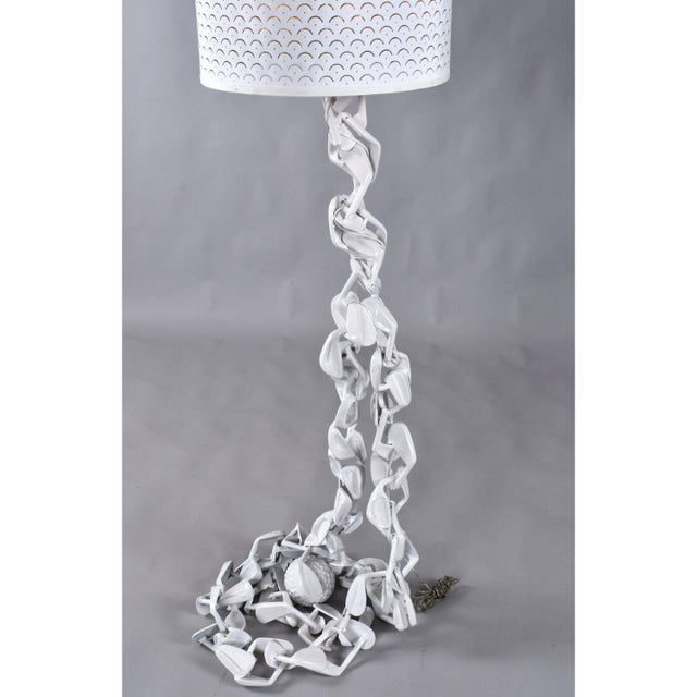 Golf Club Floor Lamp Pop Art Sculpture Custom Made White Golf Lamp For Sale - Image 6 of 9