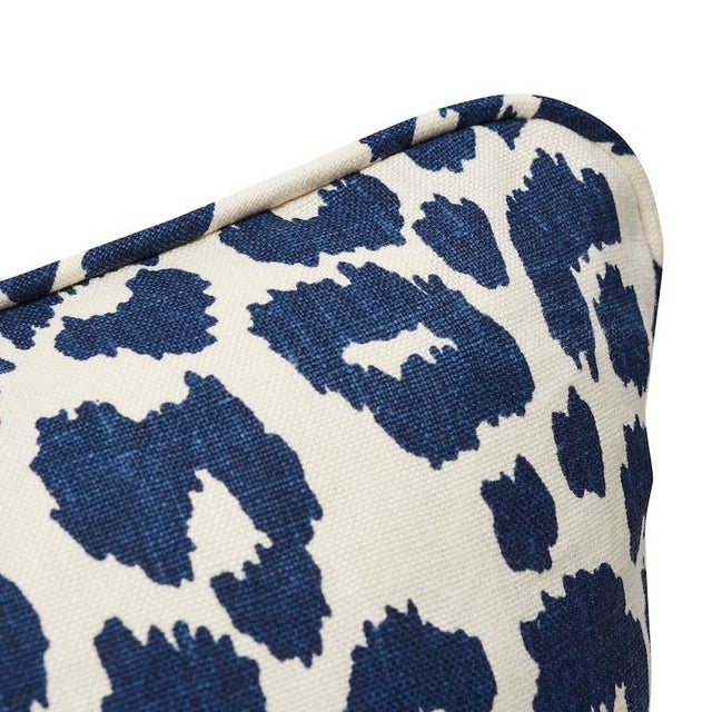Modern Schumacher Iconic Leopard 20" Pillow in Ink For Sale - Image 3 of 5