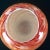 Large orb shaped cased glass vase—cased glass is glass consisting of two more layers of fused glass-in this case it...