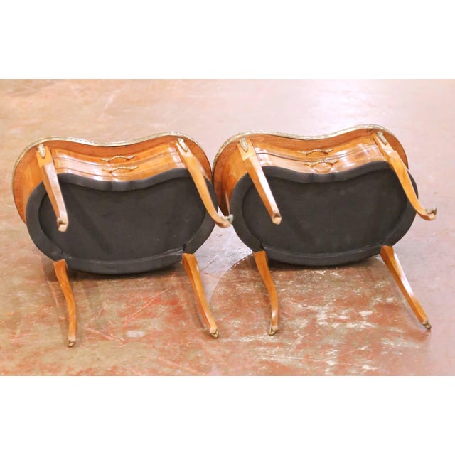 Pair of Early 20th Century French Louis XV Style Cherry Side Tables For Sale - Image 16 of 16