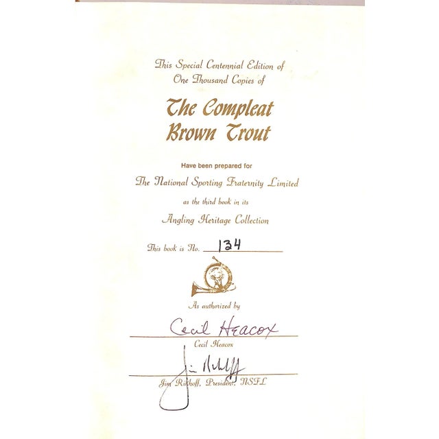 "The Compleat Brown Trout" 1983 Heacox, Cecil E. For Sale - Image 4 of 7