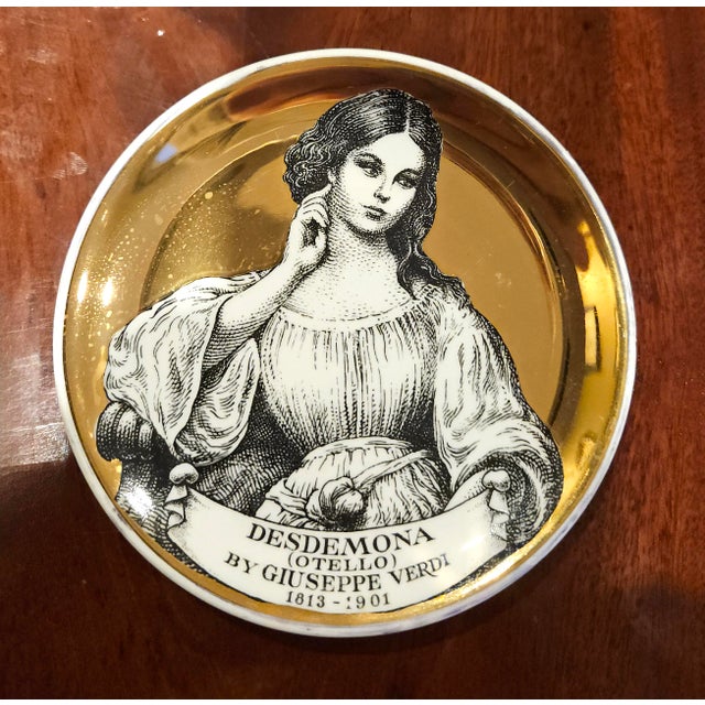 Piero Fornasetti Set of Coasters of Opera Characters-Melodrama! For Sale - Image 9 of 13