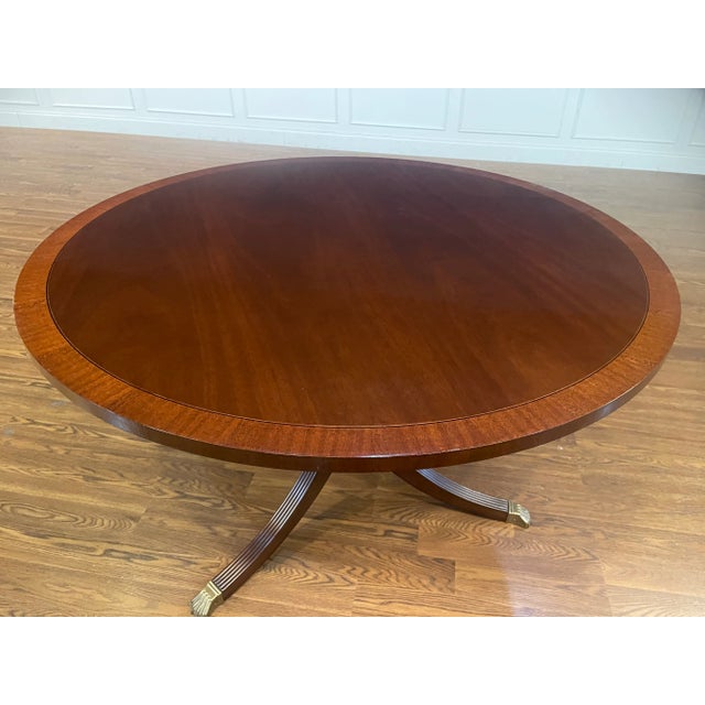 Not Yet Made - Made To Order 48” Round Traditional Mahogany Foyer/Breakfast Table Made-To-Order For Sale - Image 5 of 9
