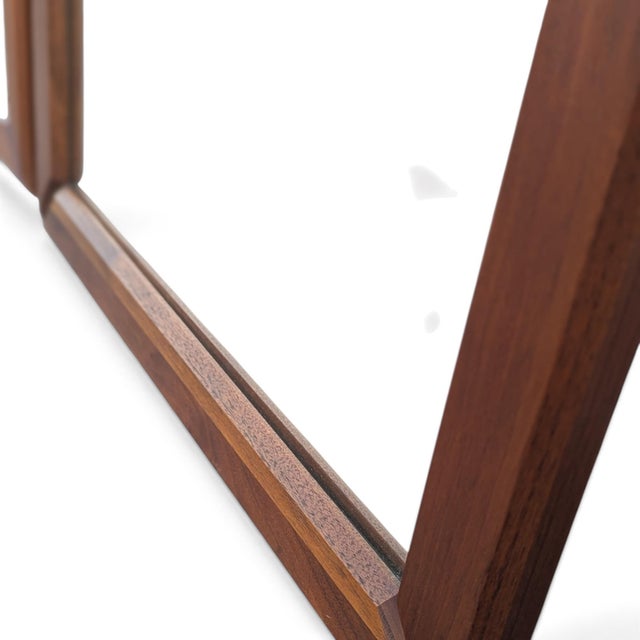 Pair of Brown-Saltman Mid-Century Modern Walnut Wall Mirrors, 1950s For Sale - Image 10 of 14