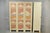 Wood Vintage Oriental Fretwork Bone Lacquer Upholstered 6 Panel Room Divider Screen For Sale - Image 7 of 18