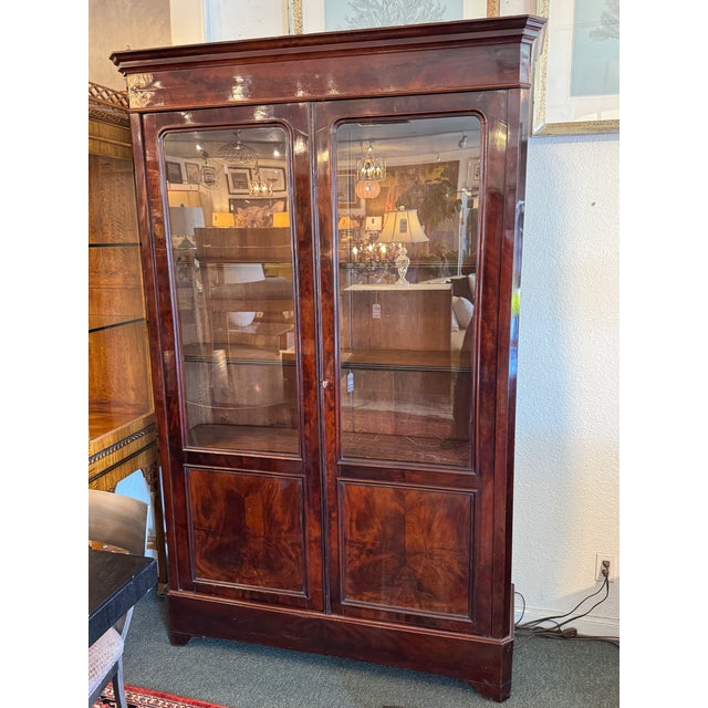 Design Plus Gallery presents a Restored Library Cabinet from the 19th Century. This style of bookcase is crafted from...