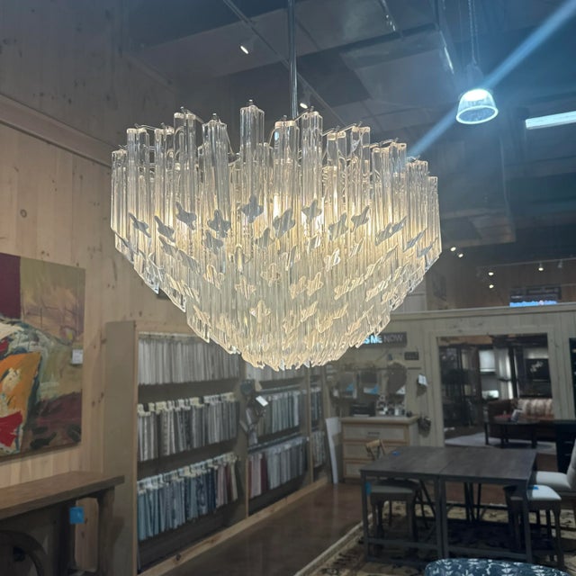 Mid-Century Modern Camer Mid-Century Modern Blown Chandelier For Sale - Image 3 of 6
