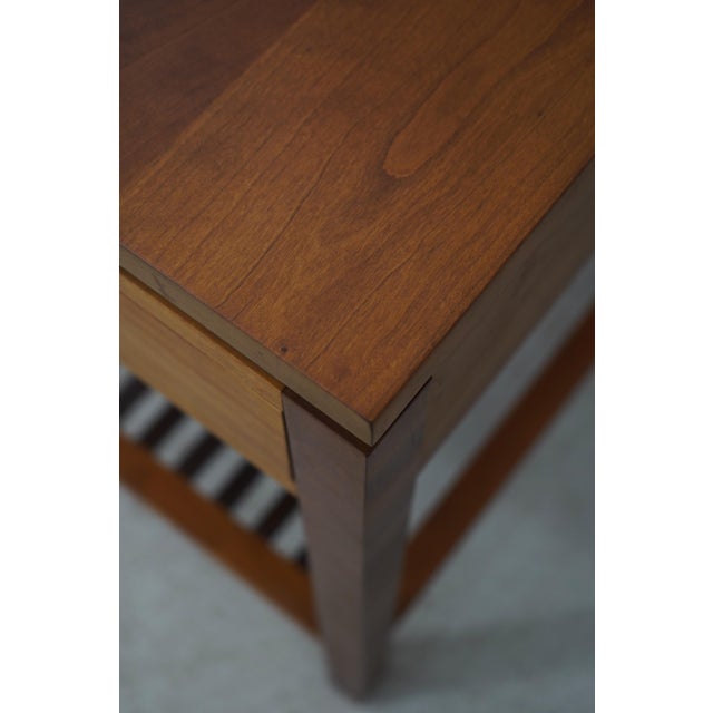 Stickley Cherry Mission Style 2 Tier Side Table For Sale - Image 10 of 17