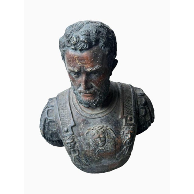 Brown Large Roman Bronze Sculpture, 1950a For Sale - Image 8 of 9