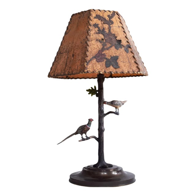 Viennese Bronze Table Lamp For Sale