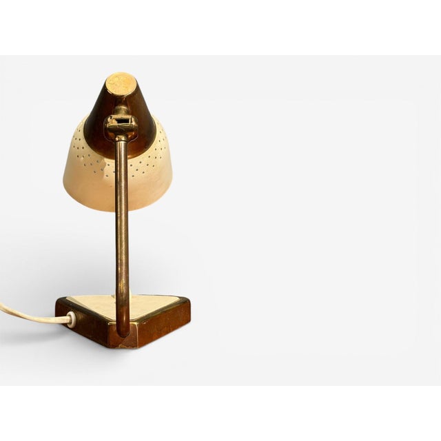 Metal Oba, Swedish Modern, Desk Lamp, Brass, Metal,Sweden, 1950s For Sale - Image 7 of 9