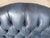 Vintage Blue Leather Camelback Chesterfield Sofa For Sale - Image 12 of 18
