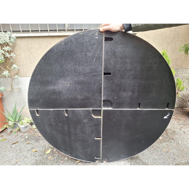 Large Steel Mirror by Vittorio Introini for Saporiti, 1960s For Sale - Image 9 of 12