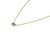 Minimalist Natural Zambian Emerald Solitaire Pendant Necklace in 14k Yellow Gold For Sale - Image 4 of 13